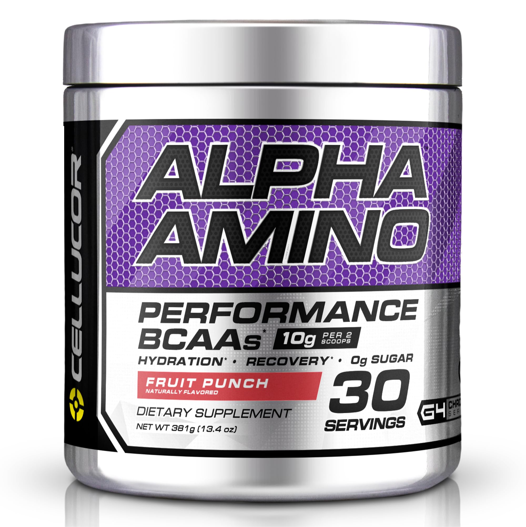 Cellucor Alpha Amino Fruit Punch 381 g – 30 Porsiya EAA və BCAA ilə Pump, Hidrasiya və Əzələ Bərpası - İdman qidaları Cellucor Alpha Amino Fruit Punch 381 g – 30 Porsiya EAA və BCAA ilə Pump, Hidrasiya və Əzələ Bərpası