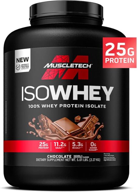MuscleTech ISO Whey 100% Whey Protein Isolate – Şokolad, 2.27 kg