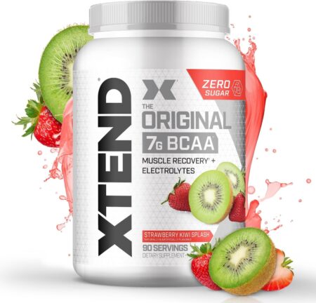 Xtend BCAA Strawberry Kiwi 30 Porsiya – 7 g BCAA, Enerji və Hidrasiya üçün Elektrolitlərlə