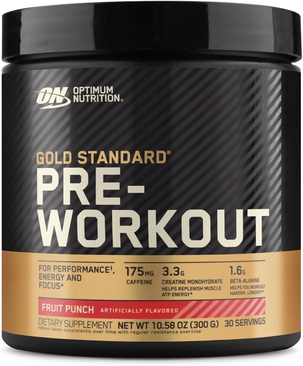 Optimum Nutrition Gold Standard Pre-Workout Fruit Punch – 30 porsiya - İdman qidaları gold standard pre workout