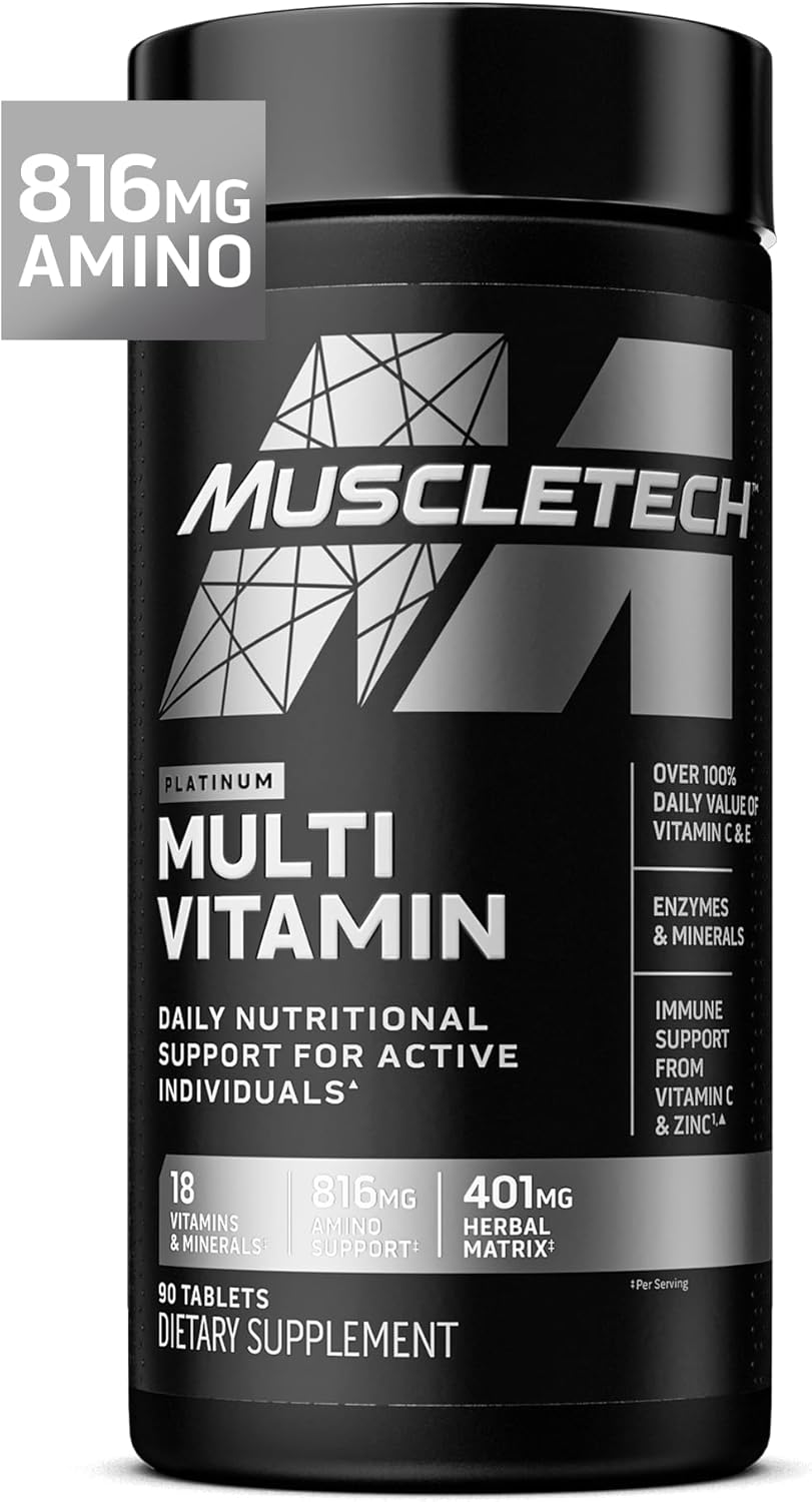 MuscleTech Platinum Multivitamin 90 tabletka – İmmunitet və Gündəlik Dəstək - İdman qidaları MuscleTech Platinum Multivitamin 90 tabletka – İmmunitet və Gündəlik Dəstək