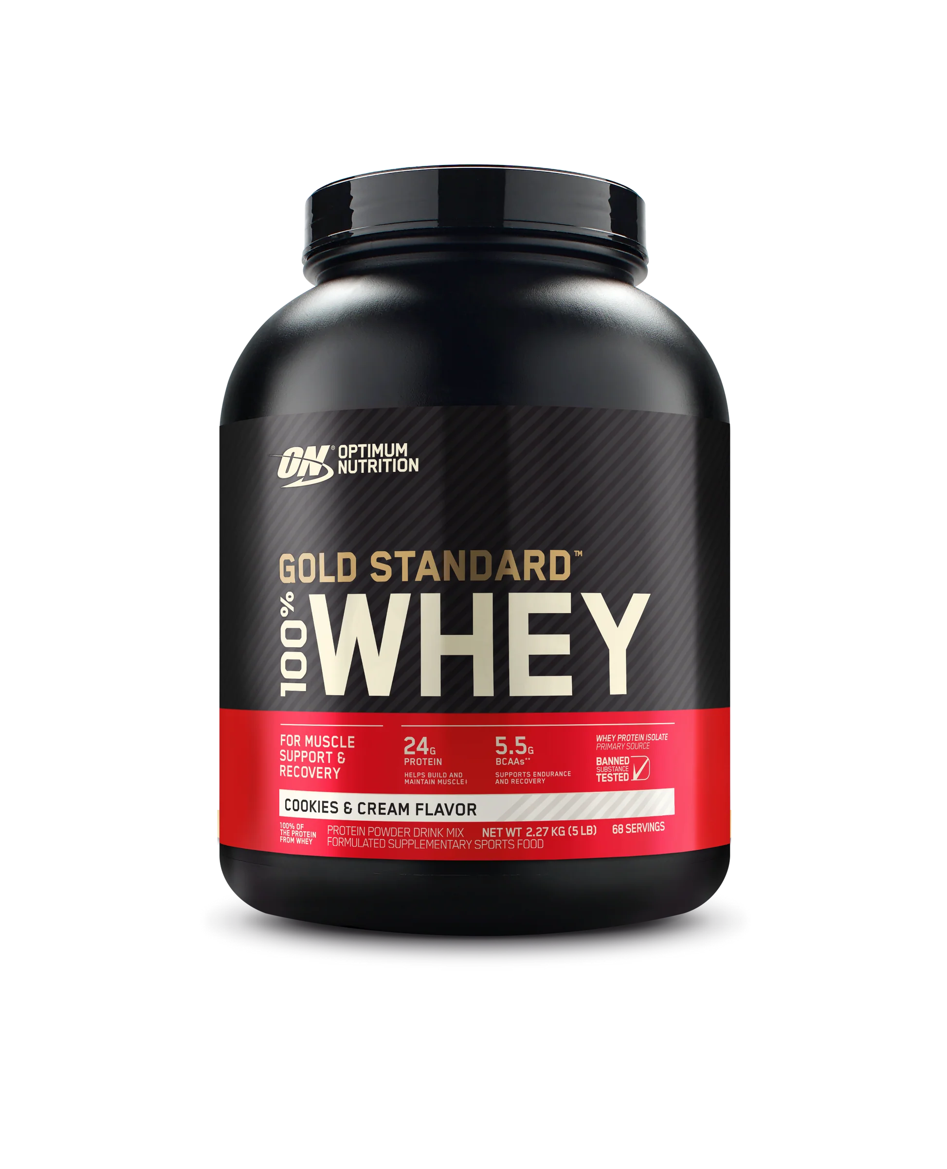 Optimum Nutrition Gold Standard 100% Whey 2.27 kq – 24g Protein - İdman qidaları Optimum Nutrition Gold Standard 100% Whey 2.27 kq – 24g Protein